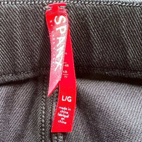 Spanx Jean-ish Ankle Leggings Black Skinny Pants large - Picture 2 of 8